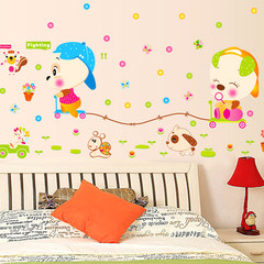 Cartoon characters children room wall stickers wall stickers wall background wall decorations in kindergarten Get coupons before you go shopping large