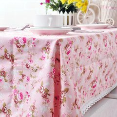 IKEA small Suihua garden table cloth computer desk table table cloth cloth special offer European fabric bag mail Small red flowers Back towel 67*78
