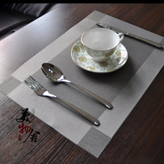 Silver gray Western food cushion PVC anti slip mat, heat insulation table, cushion can be washed, environmental protection meal cloth coasters special price