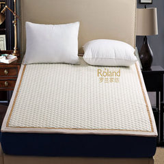 Roland spring thin washable mattress textile folding bed mattresses mattress pad supporting 1.5 meters 1.8 meters bed Milk White Mink 1.2m (4 feet) bed