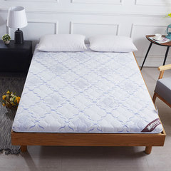 Thickened bed mattress 1.5m bed 1.8m bed 1.8m single pair 0.9m student dormitory 1.2m tatami mat mattress mattress breathable knitting - dynamic blue stripe 0.9m x2.0m- student dormitory bed