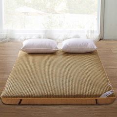 Air permeable mattress bed mattress pad is folded tatami mat floor MATS thickened 1.5m sheets 1.8m people double bedsheets thickened 4D camel color 10cm 90*190cm