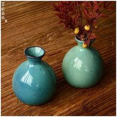 Coarse pottery vase flower ornament inserted simple personality Home Furnishing floral art decoration decorative vase tea table