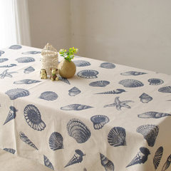 The Mediterranean sea fresh cotton cloth trade wind Home Furnishing coffee table table cloth custom Ocean wind 80*80cm