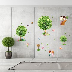 Cartoon tree lovers can remove wall stickers, children's rooms, bedrooms, bedside walls, wall stickers, wall decorations large