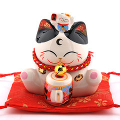 Golden wedding studio dual cat Mini ceramic ornaments wedding gift Home Furnishing car decoration accessories S391