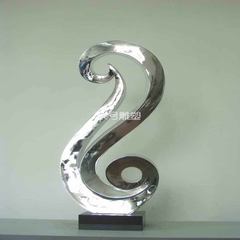 Sculpture art / fashion / silver ornaments abstract sculpture ornaments plating / Office high-grade soft decoration