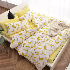 Full-cotton thickened fleece four-piece set ab version warm bed flannel bedding set 1.8m plush suite 1.8m (6 ft) bed