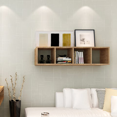 Simple European style plain 3D lattice of non-woven wallpaper to warm the bedroom living room color TV background wall wallpaper Wallpaper only