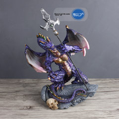 Dragon sculpture decoration personality resin of Warcraft Doomguard villain demon Ninja Slade decorations
