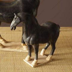 新中式陶瓷家居摆件[摆设 摩登东方]装饰品我是一匹黑马小号瓷马