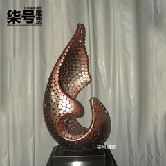 Home decoration office decoration decoration classic abstract sculpture furnishings in modern Chinese hotel corridor