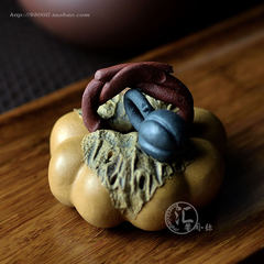Yixing original pure Handmade Zisha handicrafts tea tea products pumpkin pet sculpture ornaments