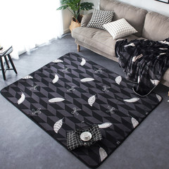The four seasons can be thickened with Nordic minimalism wind multi-function colloidal crystal velvet anti-slip floor mat carpet can be machine-washed and folded 50X120CM feather