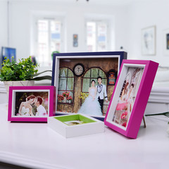 Color matching two color creative photo frame set 7 inch 5/6/10/16/A4 creative children puzzle frame combination photo frame 7 inch