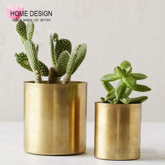 Home Design brass vase, Nordic Ferm Living /Brass round pen container, holding cup
