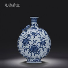 [nine] de Wit Jingdezhen porcelain painted blue and white with high-grade ceramic vase Home Furnishing decorative bottle