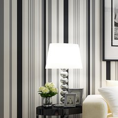 Han Shang wallpaper, modern minimalist black and white stripes, non woven wallpaper, living room, bedroom background Fashion Wallpaper X Wallpaper only