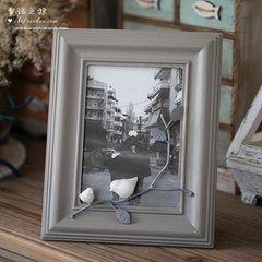 5 inch, 7 inch retro nostalgic bird, iron wedding dress photos, photo frame, photo frame, wooden photo frame, table XK1004 150x180cm Pink