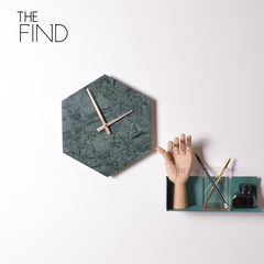 THE FIND / six angle / Nordic minimalist marble wall clock wall clock / watch / Home Furnishing accessories You can edit it after you select it