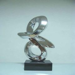 Silver plating decoration sculpture arts / crafts / hotel / restaurant / modern soft decoration accessories Home Furnishing H50