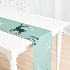 Nordic milu deer cotton and linen table cloth tea table cloth cloth cloth art modern simple TV cabinet cover towel tablecloth table flag can be customized to advance the buck 30*240cm