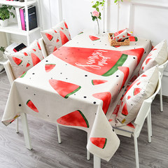 Rural cotton and linen tablecloth cloth art tea table cover fruit table towel rectangular tablecloth original customizable pattern E 140*230cm