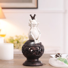 American cute frog Home Furnishing jewelry ornament bedroom soft outfit small jewelry antique furnishings shelves Small frog