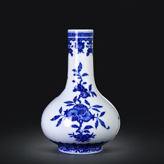 [nine] de Wit Jingdezhen porcelain blue and white porcelain vase Home Furnishing hand-painted high-grade decoration