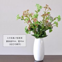 Small fresh table flower art setting TV cabinet porch sitting room vase dancing orchid imitation flower suit large vase +8 berries