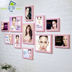 Korean style semi-permanent fixed makeup, eyebrow eye, lip, tattoo photo wall, micro-plastic beauty salon, decorative painting, photo frame, hanging wall poster, full-powder (micro-plastic)