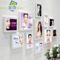 Korean semi-permanent makeup, brow, eye, lip, tattoo photo wall, micro-plastic beauty salon, decorative painting, photo frame, hanging wall poster, full-white (micro-plastic)