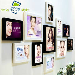 Korean semi-permanent makeup, brow, eye, lip, tattoo photo wall, micro-plastic beauty salon, decorative painting, photo frame, hanging wall poster, black and white (micro-plastic)