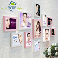 Korean semi-permanent makeup, brow, eye, lip, tattoo photo wall, micro-plastic beauty salon, decorative painting, photo frame, hanging wall poster, white powder (micro-plastic)