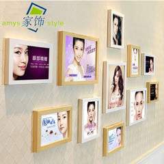 Korean semi-permanent makeup, brow, eye, lip, tattoo photo wall, micro-plastic beauty salon, decorative painting, photo frame, hanging wall poster, white + log (micro-plastic)