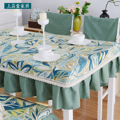 The table cloth cloth cloth cotton tablecloth table cover set table table cloth custom American country retro round table A sponge cushion (3 sponge or 5cm optional) 140*90 (desktop size)