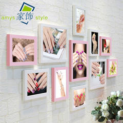 Semi permanent poster beauty salon decoration painting paintings tattoo photo wall micro plastic Manicure salon photo wall White powder (Mei Jia)