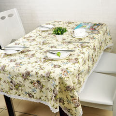 Jiayuan European Garden floral wallpaper cloth gift table cloth tablecloth table cloth cushion bag mail Yellow bottom gray Floral 80*80cm