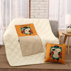 Fun-loving summer cool quilt office pillow quilt dual use cushion sofa car air conditioning by pillow open quilt 110*150cm owl pirate