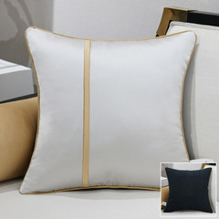 Cushion for leaning on the queen new Chinese style holds pillow to rest on the living room sofa cushions to hold pillow modern household soft outfit model room 45X45cm only the coat sees alone silver white
