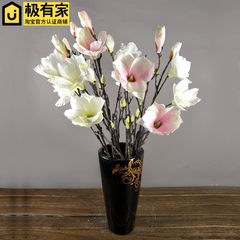 Chinese House Hotel place flowers flower flower simulation silk flower Magnolia single branch material