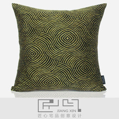 Modern house / room ingenuity / Southeast soft outfit by package pillow pillow (not including geometric jacquard side core Trumpet (45*24 cm) Metal colored hemp jacquard