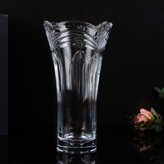 Czech Bohemia imported BOHEMIA crystal vase carved retro European table transparent vase