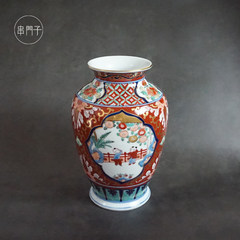 Spot Japan Sea Amoy hand-painted ceramic vase flower Xiufeng made products to Japanese floral ornaments chuanmenzi desktop