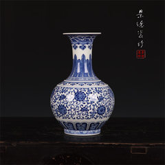 Jingdezhen ceramics modern Chinese antique handmade porcelain flower vase drawing Home Furnishing decoration