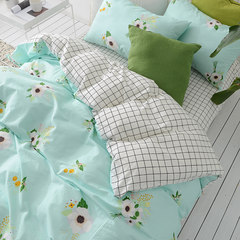 全棉床上用品四件套纯棉森女系小清新床单被套件1.5m1.8m双人床品 床单款 乔尼尔 1.2m（4英尺）床