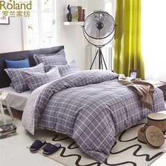 Roland home textiles brief cotton four piece set Chunqiu pure cotton 1.8m suite bedding 4 piece quilt cover Sofig 1.5m (5 feet) bed