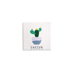 Household square leather mattress, living room doorway doormat carpet, bathroom, bathroom antiskid mat doormat 45× 45cm cactus