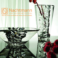 Germany NACHTMANN crystal vase glass flower vase simple modern ice Lily Fuguizhu Ice vase (H28CM)