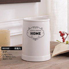 Shipping simple modern white porcelain ceramic flower vase is Home Furnishing Nordic minimalist decoration Bucket size